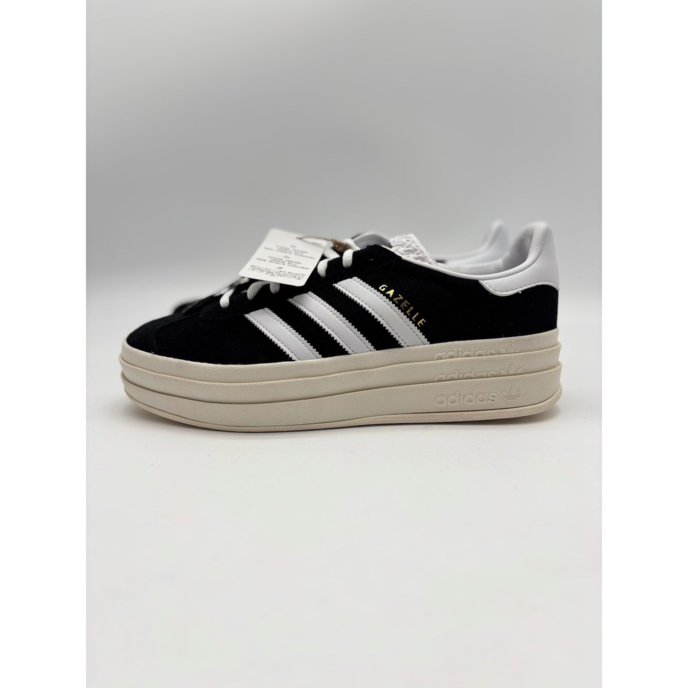 Adidas Gazelle Bold W Black White Platform Sneakers Retro Y2K Style Womens 10 - Picture 3 of 7